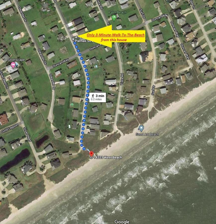 Private Beach -- Away From The Crowds - Ocean Views -Short Drive To Moody Gardens, Schlitter Bahn, Pleasure Pier Galveston Extérieur photo